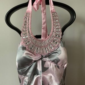 Silk long mermaid style dress size 3/4